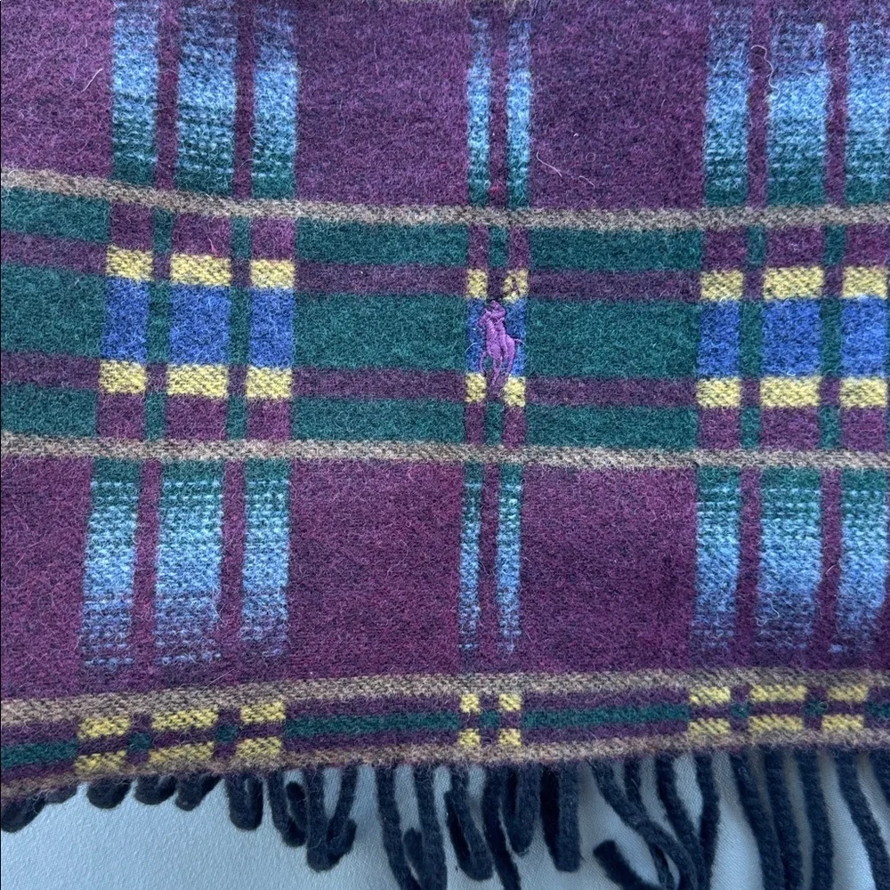 RALPH LAUREN Patterned Wool-Blend Jacquard Scarf
